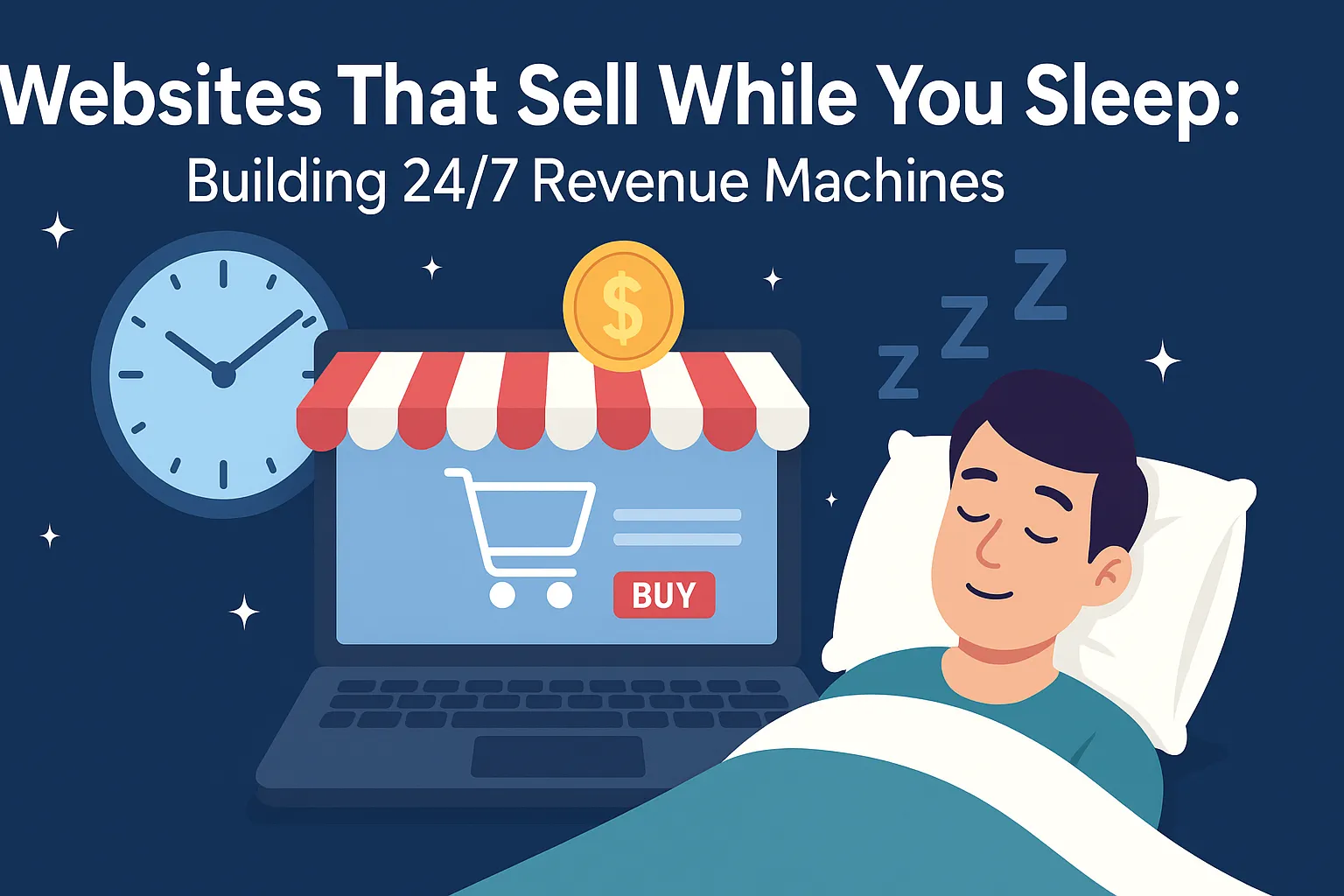 Websites That Sell While You Sleep: Building 24/7 Revenue Machines