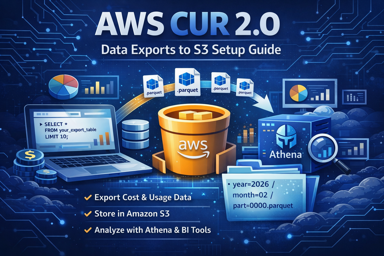 AWS CUR 2.0 Setup Guide: Export Cost and Usage Data to S3