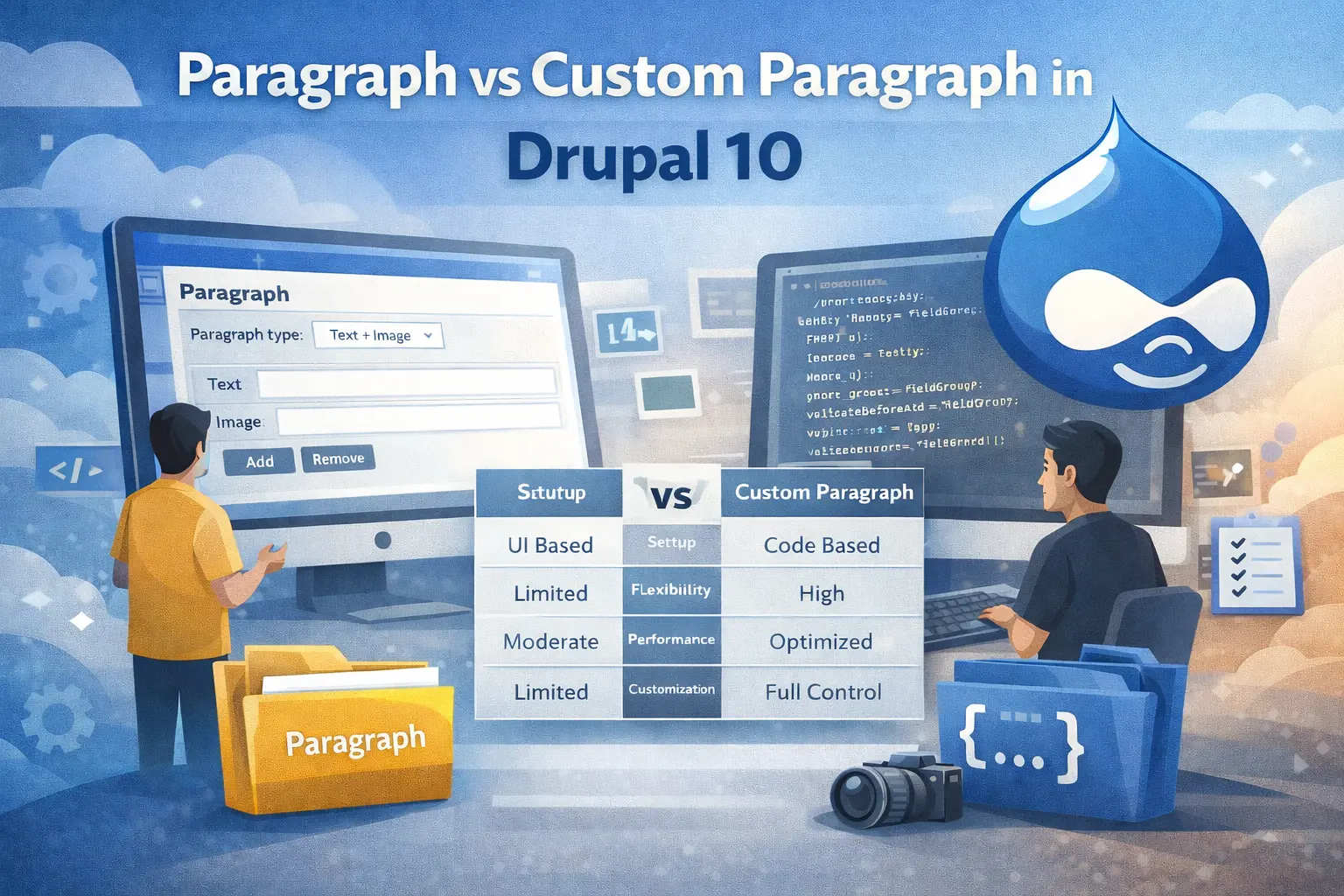 Paragraph vs Custom Paragraph in Drupal