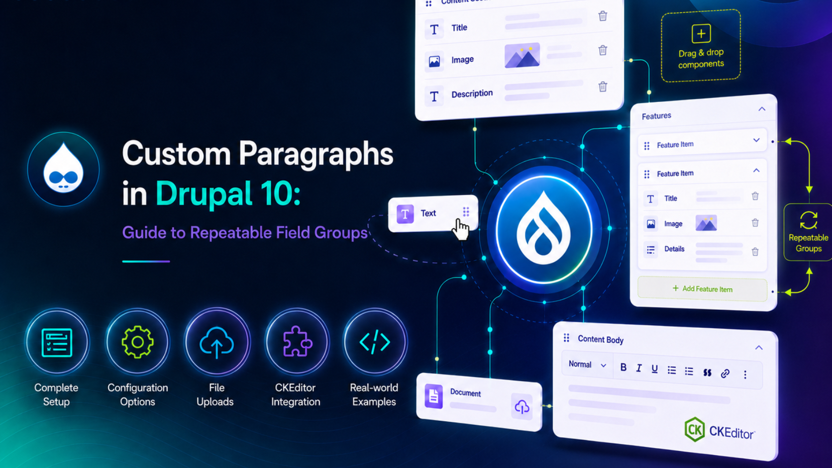 Custom Paragraphs in Drupal 10: Guide to Repeatable Field Groups