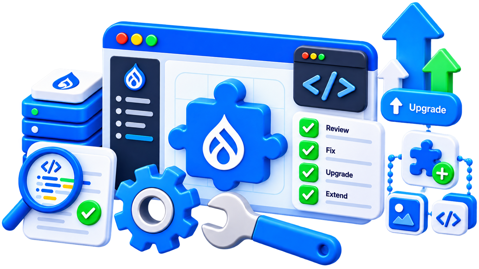 Review and improvement of an existing custom Drupal module